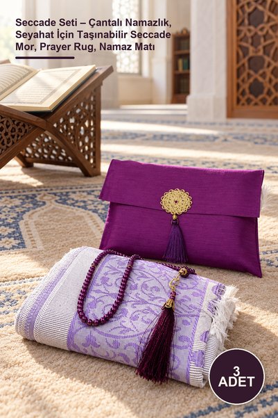 Yenilig 3-Piece Prayer Rug Set – Prayer Mat with Bag, Portable Prayer Rug for...