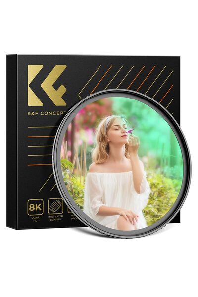 K&F CONCEPT فلتر ناشر ضوء أبيض 49 ملم 1/4 بوصة لتأثير سينمائي حالم