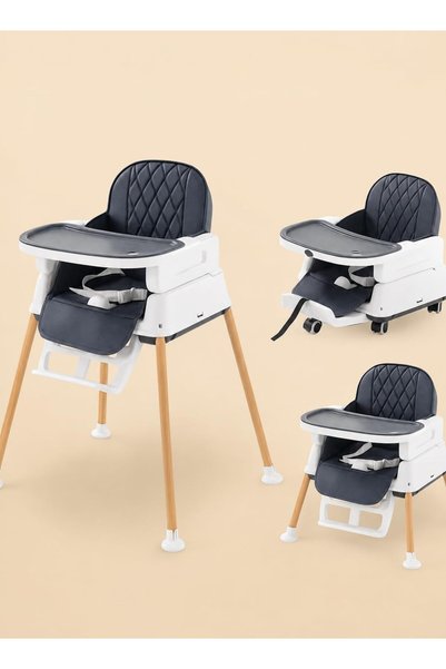 Generic Adjustable Dining Chair for Baby/Toddler, Dark Blue, 7-in-1