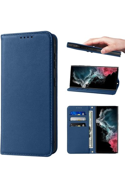 Generic For Samsung Galaxy S23 Ultra Flip Cover PU Leather Magnetic Closure K...