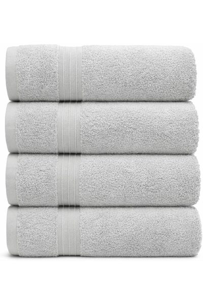 Generic Bath Towel Set (4 Pack, 70 X 140 cm) - 600 GSM 100% Combed Cotton Qui...