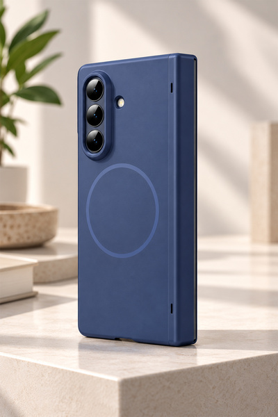 bbtech Samsung Galaxy Z Fold 8 Ultra ile Uyumlu MagSafe Özellikli 360° Tam Koruma Entegre Ekran Koruyuculu Kılıf