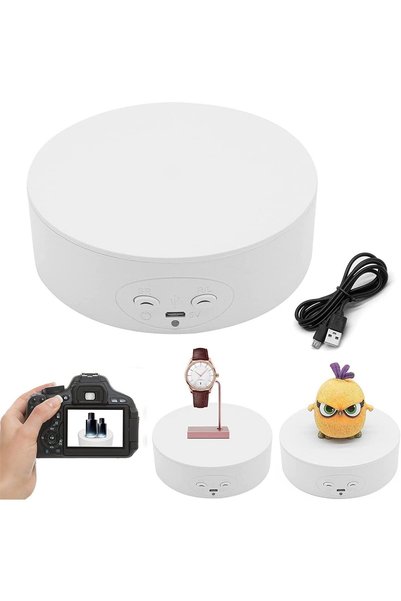 JOYZZZ Motorized Rotating Display Stand, Rotating Display Stand 360, Electric...