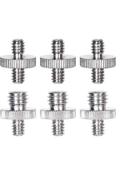 Generic Tripod Threaded Screw Adapter Set (18-Piece: 6 Packs - 3x 1/4" to 1/4...