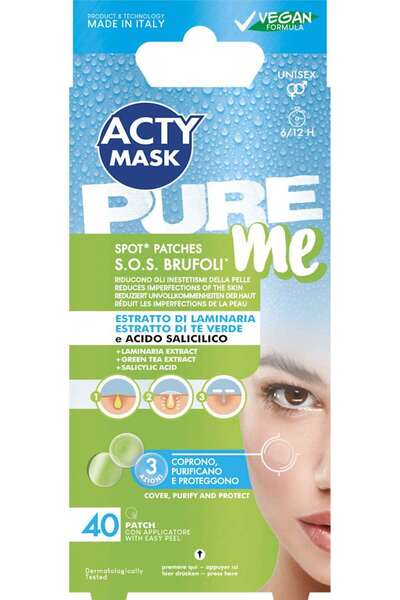 Acty Mask Plasturi purificatori pentru tratarea coșurilor, 40 buc