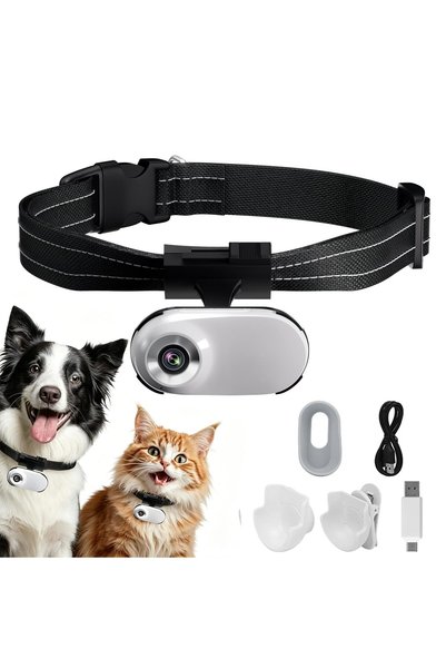 GENERAL HD 1080P Cat Camera Collar with Video Recording, Mini Wireless Sports...