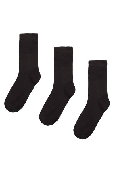 OEM Sosete Negre Bamboo pentru Femei - 3 perechi