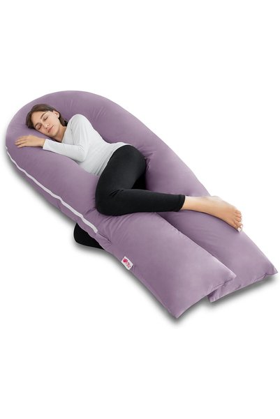 Generic U Shaped Pregnancy Pillows for Sleeping, 65" Maternity Pillow for Ful...