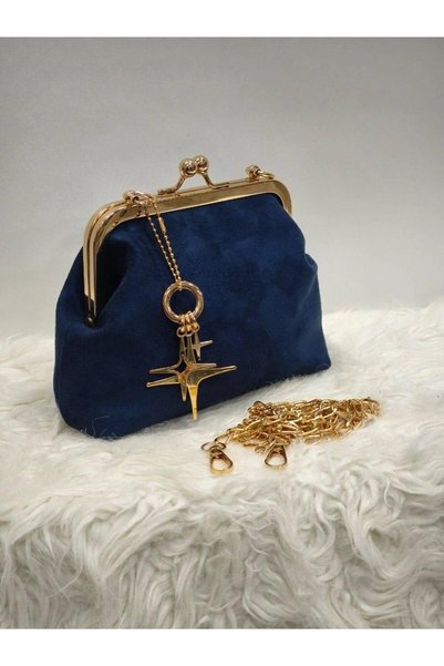 SHIKIRTI BAG STORE Γυναικεία τσάντα χειρός και ώμου από σουέτ με υποτροφία, μ...