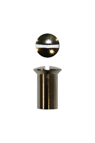 OEM Dresselhaus M6 sleeve nuts nickel-plated brass, pack of 4 pieces