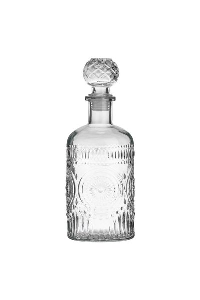 OEM Sticla Transparenta Cilindrica cu Model Reliefat pentru Lichior 1000ml