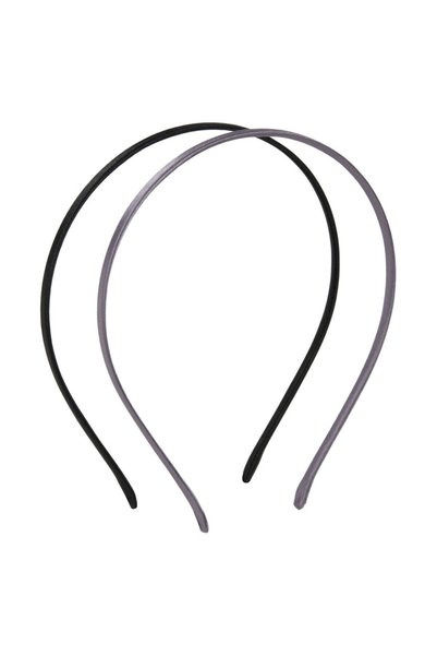 OEM Set Coronite Par Subtiri Satinate Neagra Gri pentru Femei - 2buc