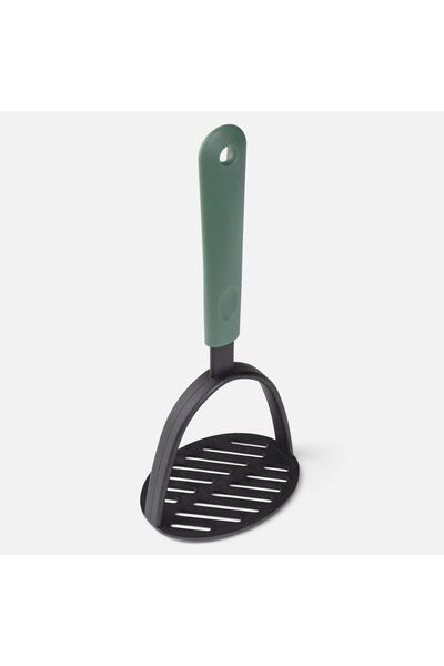 OEM Presa pentru Piure din Plastic Antracit cu Maner Verde 24cm