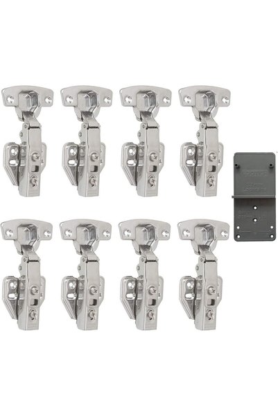 Generic 110 Deg Kitchen Units Concealed Cabinet Door Mute Hinges 35mm Soft Cl...