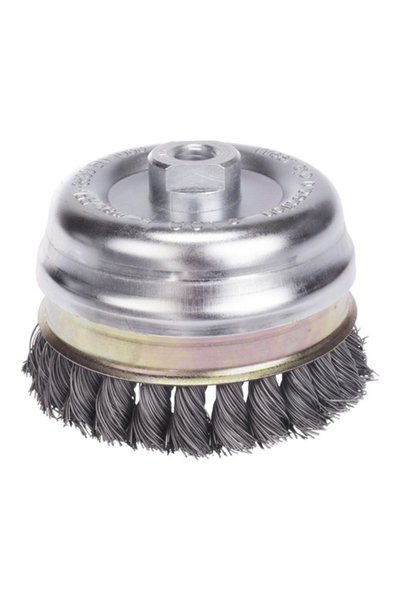 OEM Lessmann cup wire brush Ø80mm, hard steel wire