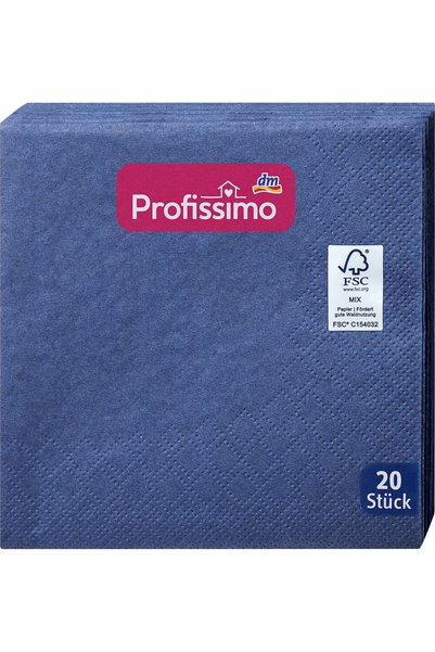 profissimo Șervețele de masă albastru închis, 20 buc