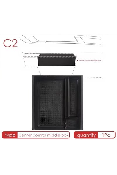 Choice center middle box For Tesla Model 3 Highland 2025 Center Console Armre...