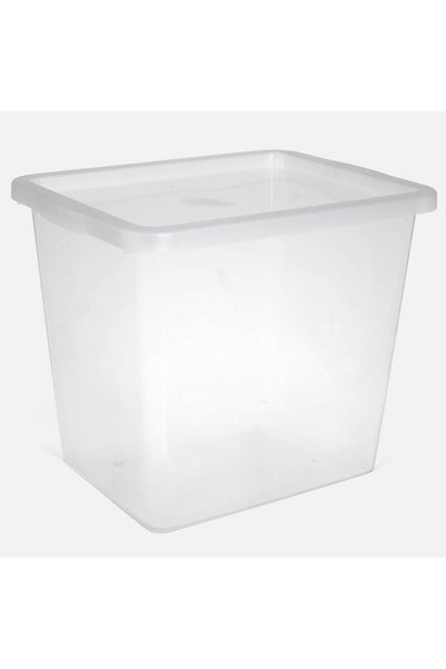 OEM Cutie de Depozitare din Plastic Transparenta cu Capac 35L