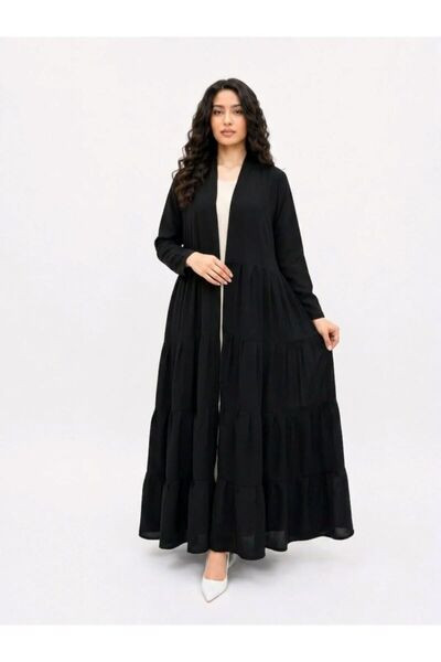 TAJ ALHASHMA Abaya Reina Clutch Royal Crepe Fabric Layers of Crushes