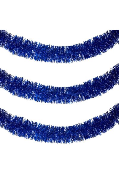 OEM Beteala de Craciun cu Tinsel Albastru 3m x 10cm