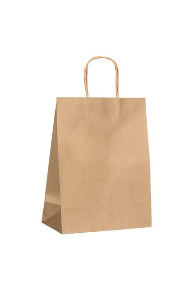OEM Punga pentru Cadou Kraft Aurie 22x11x29cm