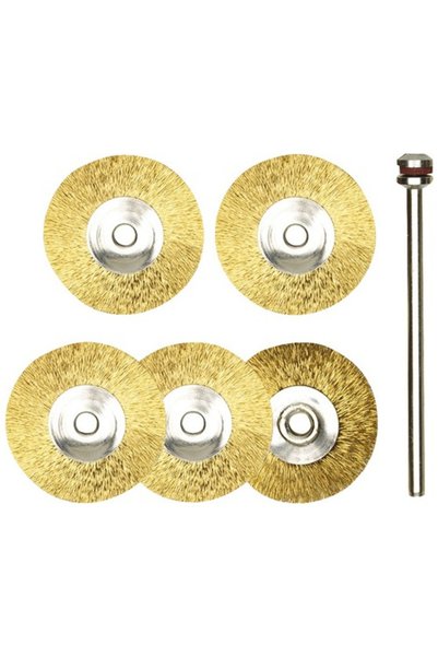 Proxxon Perii rotative Micromot Ø22mm din bronz, pachet 5 bucăți