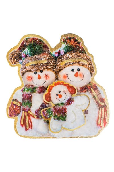 OEM Autocolant Decorativ de Craciun 3D Familie Om de Zapada 15x15cm