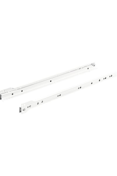 OEM Hettich 450mm ράγες οδήγησης τύπου τροχοφόρου, μέγ. 15 κιλά, λευκό, 1 ζευ...