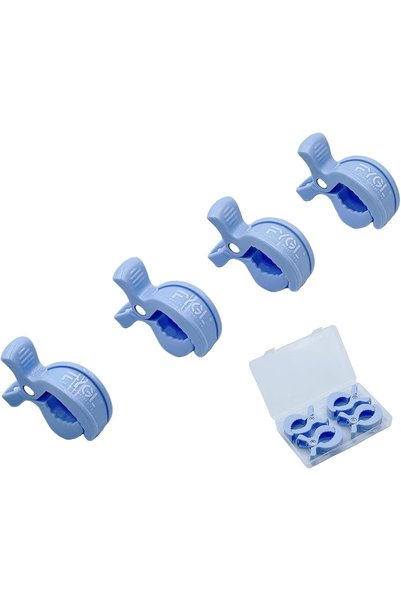 Generic Universal Stroller Clips - Multiuse Fasteners, Blue (4 Pack)