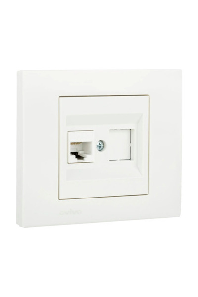 OEM Ovivo Grano CAT6 simple data socket, white