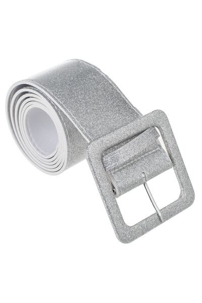 OEM Φαρδιά ζώνη με ασημένια γκλίτερ για μεταμφίεση