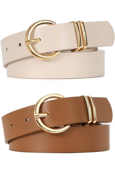 Generic Leather Waist Belt, Women's Chic Faux Leather Waist Belt, Women Leath...