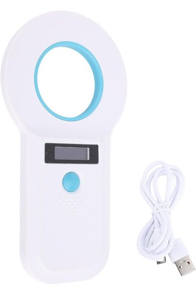 Jiawu قارئ وماسح ضوئي للشرائح الإلكترونية للحيوانات الأليفة، قارئ محمول RFID ...