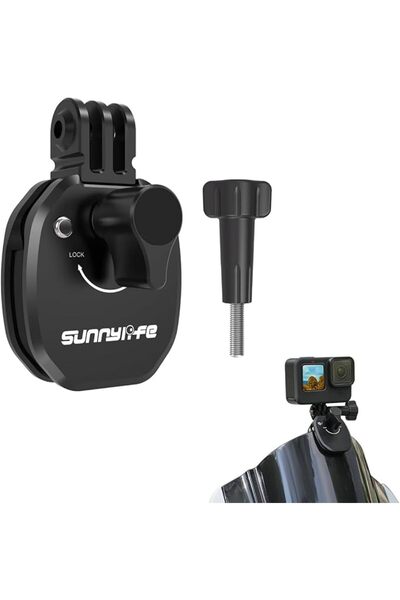 ELEPHANTBOAT Motorcycle Windshield Clip Mount for Insta360 X5 X4 Ace Pro 2, A...