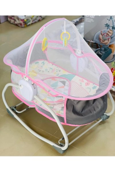 Generic Brand Baby Rocking Bed and Newborn Seat 5 in 1 with Mosquito Net and ...