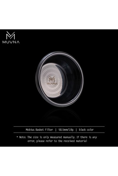 Choice 58mm 18g Black MUVNA Precision High Extraction Mobius Espresso Basket ...