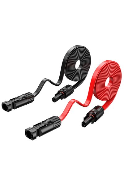 Choice 0.4M JMUYTOP 12AWG Window Pass Through Solar Panel extension Cable fla...