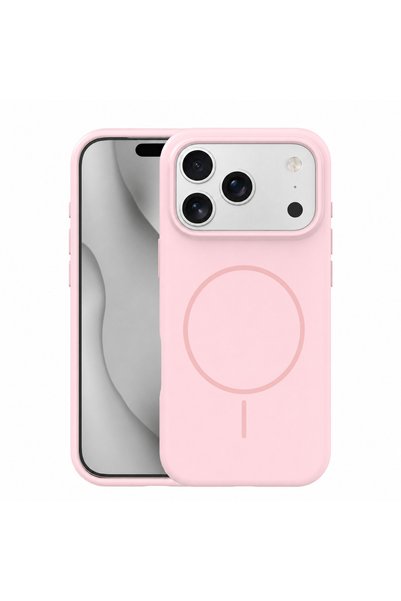 Inkora Husa Silicone Thin Mag pentru iPhone 17 Pro Max 6,9" Roz deschis