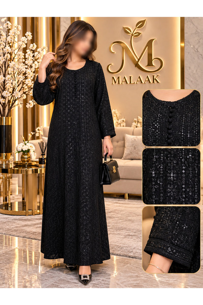 MALAAK جلابيات نسائي تىرتر مع التطريز