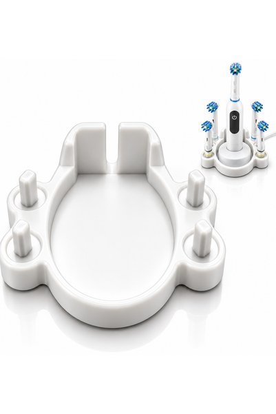 hopsepete Elektrikli Diş Fırçası Standı 4'lü Yedek Başlık Tutucu Oral B Uyuml...