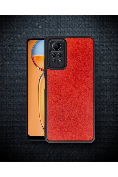 teknodayım Xiaomi Redmi Note 12 Pro 4g Case Aras Leather Cover - Red