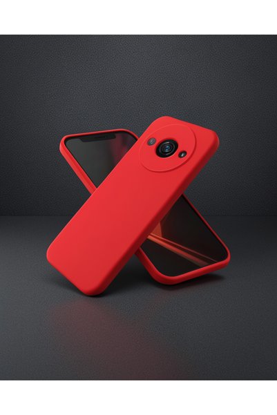 teknodayım Xiaomi Redmi A3 4g Case First Silicone - Red