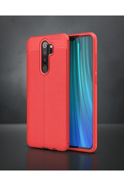 teknodayım غطاء هاتف Xiaomi Redmi Note 8 Pro بتركيز تلقائي - أحمر