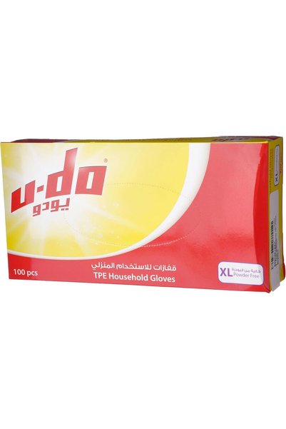 Generic قفازات يمكن التخلص منها، 100 قطعة، مقاس كبير جداً، متعددة الألوان