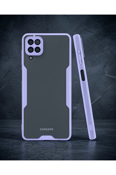 teknodayım Samsung Galaxy A22 Case Platinum Silicone - Lilac