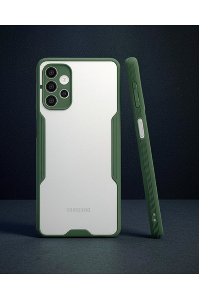 teknodayım Samsung Galaxy A52 Case Platinum Silicone - Green