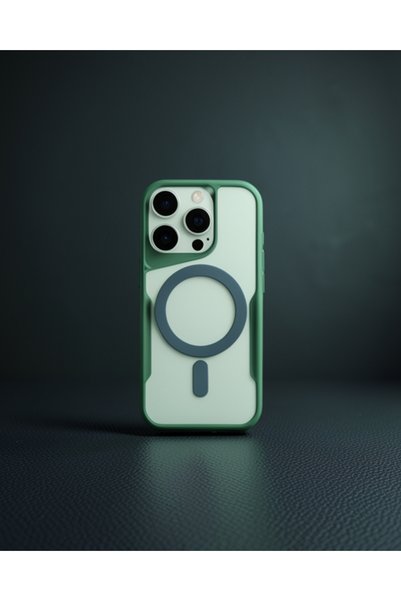 Generic Brand Apple iPhone 14 Pro Case Boyi Magsafe Silicone Cover - Green