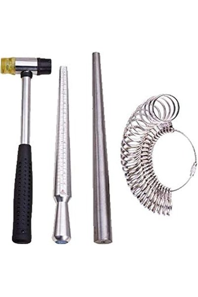 Other Jewelry Tools 4pcs/Set Ring Enlarger Stick Mandrel Handle Hammers Ring ...