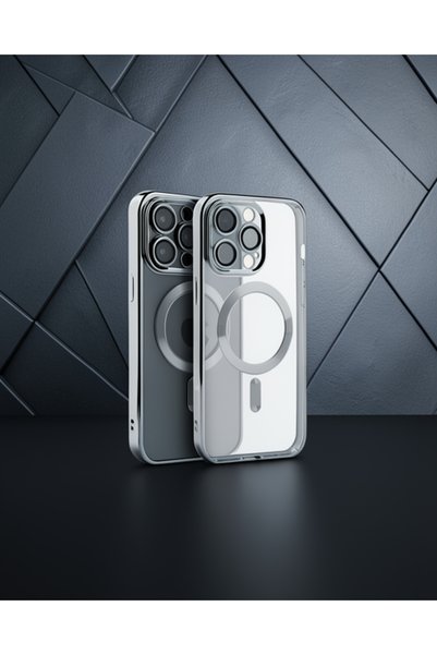 Generic Brand Apple iPhone 15 Pro Case Kross Magneticsafe Cover - Silver