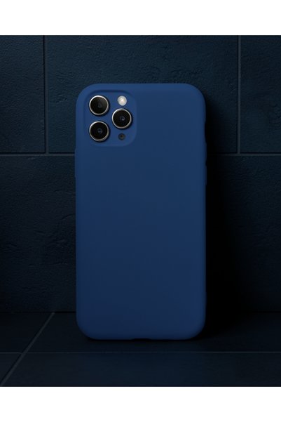 Generic Brand Apple iPhone 11 Pro Case Nano Velvet Silicone - Navy Blue